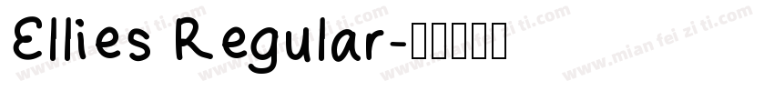 Ellies Regular字体转换
